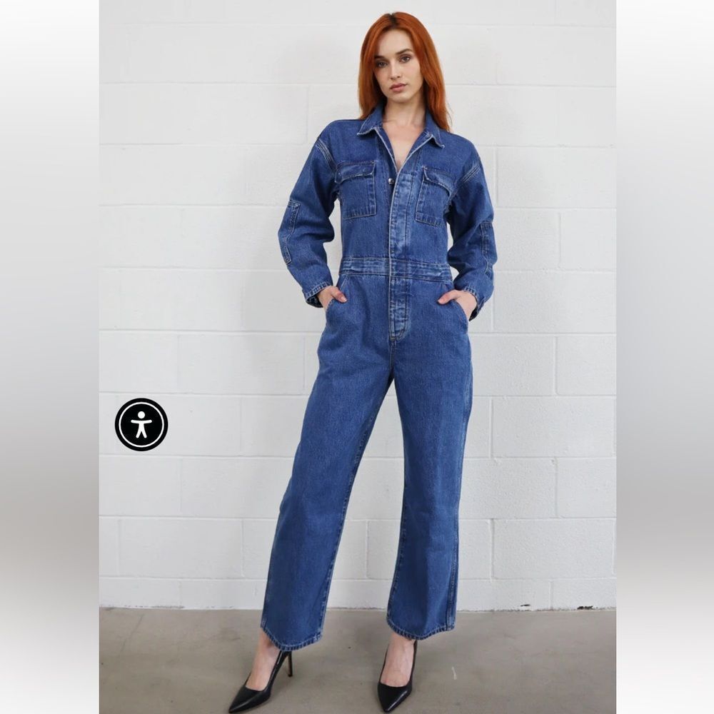 ETICA  Larson Utility Denim Jumpsuit NWT